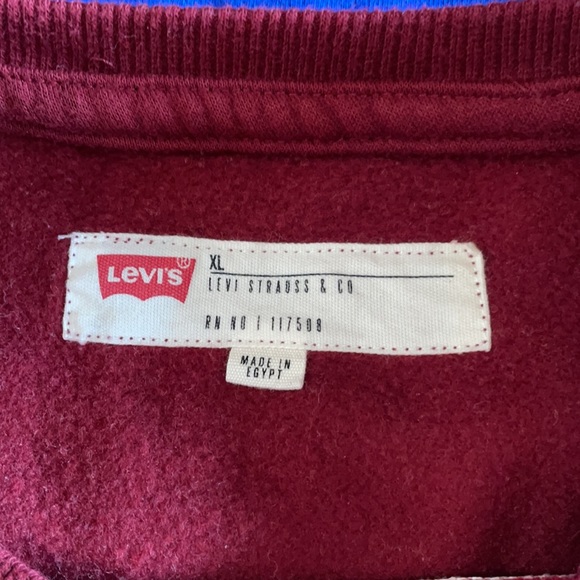 Levi’s sweatshirt vintage style size xlarge red/blue/white - Picture 5 of 6